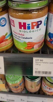 Foto de Menú bebé arroz con zanahoria y ternera