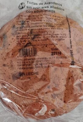 Foto de Torta de Arandanos sin azucar