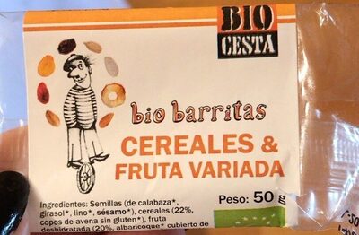 Foto de Bio barritas cereales y fruta variada