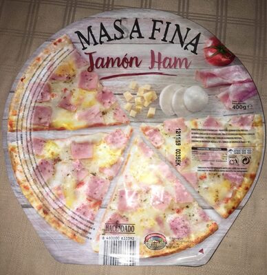 Foto de Pizza jamón masa fina