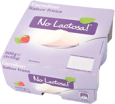 Foto de Yogur De Fresa Sin Lactosa