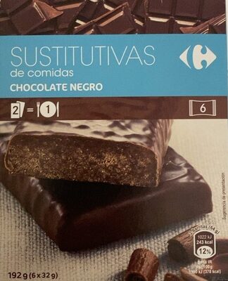 Foto de Barrita sustitutiva de chocolate negro