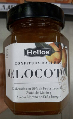 Foto de Confitura natural de melocotón con de fruta y