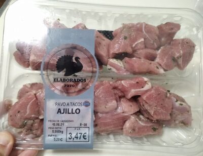 Foto de Pavo a tacos ajillo