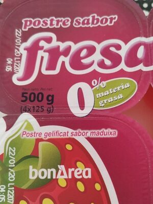 Foto de Gelatina 0% fresa