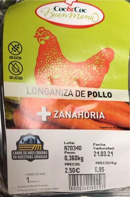 Foto de Longaniza de Pollo + Zanahoria