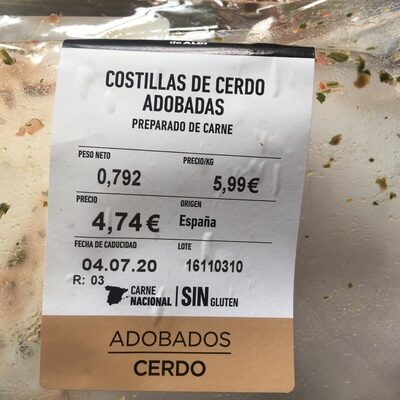 Foto de Costillas de cerdo adobadas