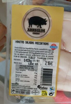 Foto de Manitas Saladas Precortadas