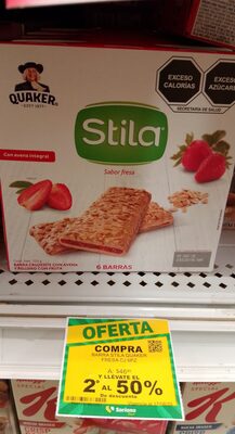 Foto de Barras de avena Quaker Stila sabor fresa