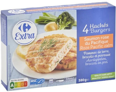Foto de 4 haches burger saumon rose