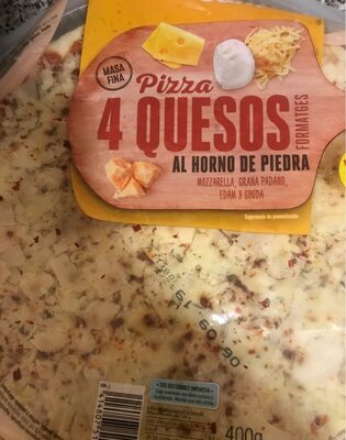 Foto de Pizza fresca 4 quesos al horno de piedra