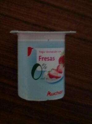 Foto de Yogur desnatado con fresa