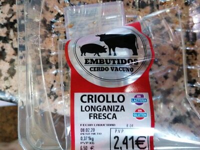 Foto de Criollo longaniza fresca
