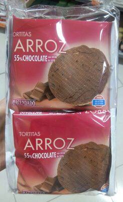 Foto de Tortitas de arroz con chocolate con leche