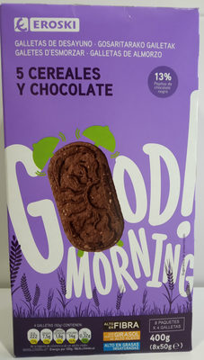 Foto de Galletas de desayuno 5 cereales y chocolate