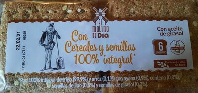 Foto de Pan integral multicereales para sandwich