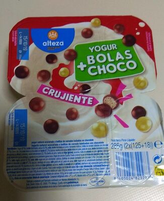 Foto de Yogur+bolas choco