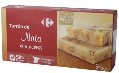 Foto de Turrón nata nueces