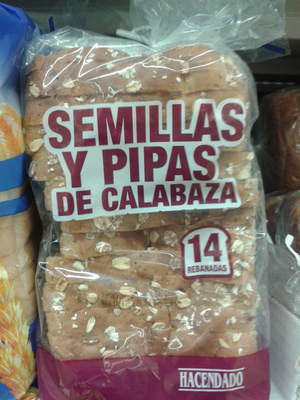 Foto de Pan de molde semillas y pipas de calabaza