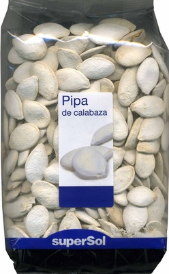 Foto de Semillas de calabaza con cáscara tostadas con sal