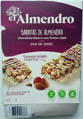 Foto de Barritas de almendra chocolate blanco con frutos rojos