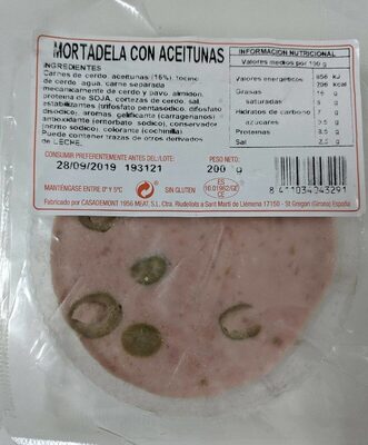 Foto de Mortadela con aceitunas
