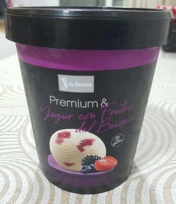 Foto de Helado de yogur con frutos del bosque