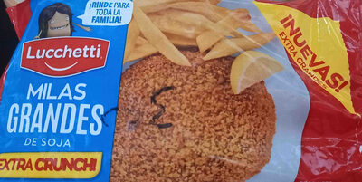 Foto de milanesas de soja luchetti