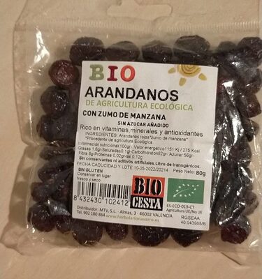 Foto de Arándanos con zumo de manzana