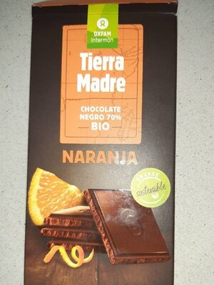 Foto de Tierra madre, chocolate negro 70% cacao con naranja