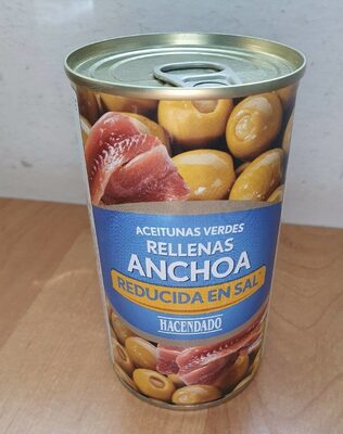 Foto de Aceitunas verdes rellenas anchoas (reducida en sal)