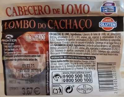 Foto de Cabecero de lomo