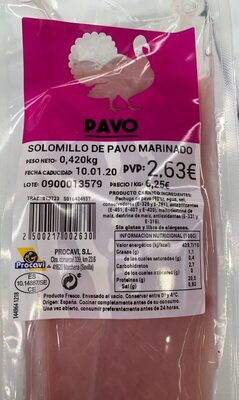 Foto de Solomillo de Pavo Marinado