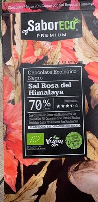 Foto de Chocolate negro sal rosa del himalaya