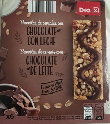Foto de Barres de céréales avec du chocolat au lait