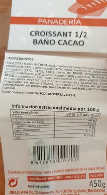 Foto de Croissant 1/2 baño cacao