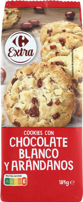 Foto de Cookies con chocolate blanco y arándanos