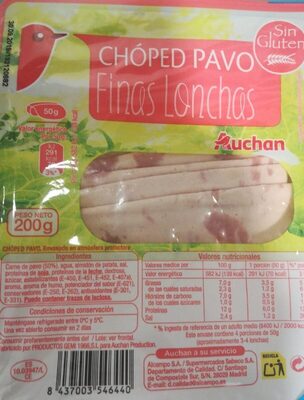 Foto de Chóped pavo finas lonchas