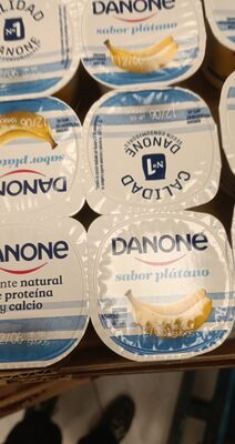 Foto de yogurt plátano Danone por cuatro