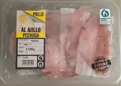Foto de Pechuga de pollo al ajillo
