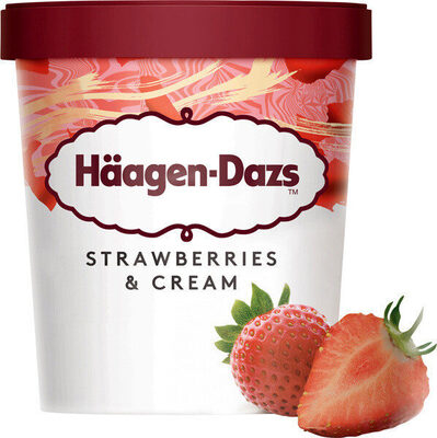 Foto de Helado de fresa tarrina