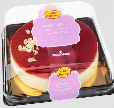 Foto de Mousse de queso con fresa y frambuesa