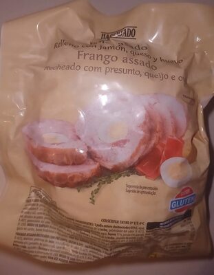 Foto de Pollo asado relleno con jamón, queso y huevo