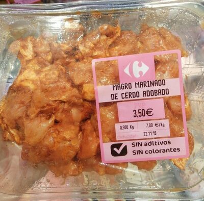 Foto de Magro marinado de cerdo adobado