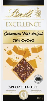Foto de Lindt Excellence Caramel Fleur de Sel 70% Cocoa
