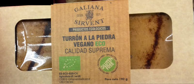 Foto de Turrón a la piedra vegano