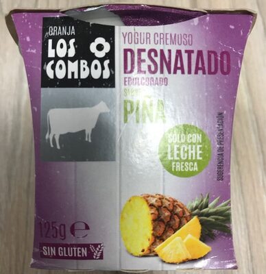 Foto de Yogur cremoso desnatado edulcorado sabor piña