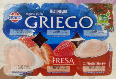 Foto de Yogur griego fresa