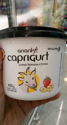 Foto de Caprigurt yogurt banana y fresa