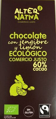 Foto de Chocolate con jengibre y limon ecologico